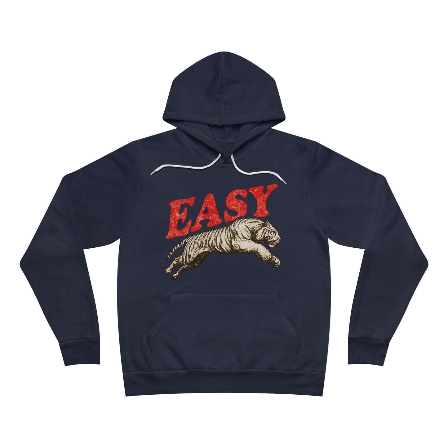 'EASY TIGER' Graphic Cropped Hoodie